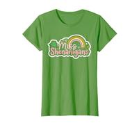 Shamrock Miss Shenanigans Rainbow St Patricks Day Donna Ragazza Maglietta