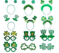 Shamrock Occhiali Leprechaun Cerchio Per Capelli Dichiarazione Moda Karaoke Partito Leprechaun Per Le Vacanze Stage Photo Puntelli Accessori Festa di Vacanza