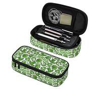 Shamrock St Patrick's Day Astuccio per matite di grande capacità Astuccio per matite con cerniera Astuccio per penne morbido Portamatite portatile Scatola di cancelleria multifunzionale Borsa da tru