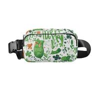Shamrocks Lucky St Elegante borsa a tracolla per donne e uomini, impermeabile, con cinghia regolabile, per viaggi, vacanze, corsa, 01, 1 Size