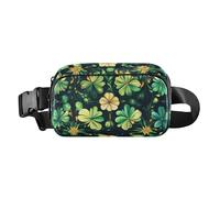 Shamrocks Lucky St Elegante borsa a tracolla per donne e uomini, impermeabile, con cinghia regolabile, per viaggi, vacanze, corsa, 17, 1 Size