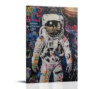 SHAMWZ Astronauta Abstract Art Graffiti Drawing - Decorazione moderna per camera familiare, 20 x 30 cm