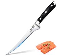 SHAN ZU Coltello per Sfilettare 7 inch - Bordo Disossare Pesce e Carne, Coltello