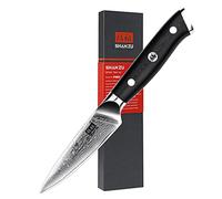 SHAN ZU Coltello Damasco Coltelli Sbucciatori a 67 strati Coltelli Giapponesi per Frutta e Verdura in Acciaio ad Alto Tenore di Carbonio Coltello da Cucina a 67 Strati con Manico G10