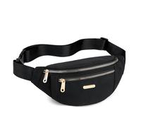SHANBOYU Borsa a marsupio Bassa Della Bassa Di Fascie Unisex Elimina Bassa In Basso Della Veramento Pervalle Nasce Camba In Basse Indiut A Una Giovane Uomino Sport Speggi Facchi Facchi-Nero
