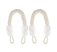 ShanBye Corda Fermaporta di Sicurezza,2 PCS 60cm Fermaporta Corda Morbido in Cotone con Nodo Corda Porta Paracolpi per Maniglia Porta Protezione Dita Protezione Bambini e Animali Domestici