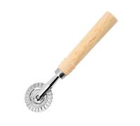 ShanBye Rotella Taglia Ravioli,Taglia Pasta Dentata per Sfoglia a Mano Multifunzionale con Impugnatura in Legno Antiscivolo Tagliaravioli Pizza Merletto per Fare Pasta Gnocchi e Biscotti