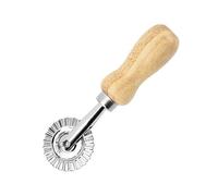 ShanBye Rotella Taglia Ravioli,Taglia Pasta Dentata per Sfoglia a Mano Multifunzionale con Impugnatura in Legno Antiscivolo Tagliaravioli Pizza Merletto per Fare Pasta Gnocchi e Biscotti