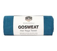 Shandali Hot Yoga GoSweat Asciugamano in microfibra super assorbente da sera blu camoscio per bikram, pilates, palestra e sport all'aria aperta. 40,6 x 67,3 cm