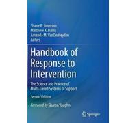 Shane R. Jimerson Handbook of Response to Intervention (Copertina rigida)