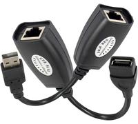 SHANFEILU Adattatore di prolunga da USB a RJ45 Ethernet LAN Splitter cavo USB 2.0 Extender su Cat5/Cat5e/Cat6 cavo adattatore fino a 45,7 m/150piedi