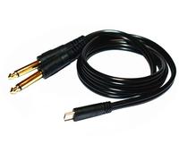 SHANFEILU Cavo audio TS maschio da tipo C a doppio 6,35 mm da USB-C a 1/4 pollice, splitter a Y, per laptop, smartphone, tablet, amplificatore, console, mixer, altoparlante, 1 m