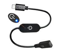 SHANFEILU Cavo USB Type-C Touch Dimmer a LED Single Colour Dimming On Off Switch Controller 3A DC 5V-12V per Tablet LED Light Bar 30cm