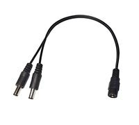 SHANFEILU DC Y Divisore del cavo 1 Femmina to 2 Maschio 5,5 mm x 2,1 mm cavo adattatore di espansione DC per monitoraggio telecamera router 30cm/11,81 pollici 2 pezzi