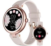 SHANG WING Smartwatch Donna Piccolo Rotondo Chiamate per Android iOS | Orologio Contapassi Cardiofrequenzimetro da Polso Saturimetro Orologio Sportive Notifiche WhatsApp Bluetooth 5.4 AMOLED