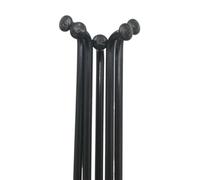 SHANGCHENG 16 pezzi 12 G 2,6 mm J-Bend Round Body ED Black Color Electric Bike Wheel Spokes for High Speed BLDC Geared Motor (187 mm)