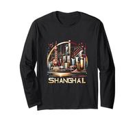 Shanghai Cina arte metropoli mandarino Maglia a Manica