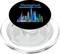 Shanghai con monumento più famoso e monumento di edifici PopSockets PopGrip per MagSafe