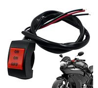 shangjia Interruttori Manubrio Moto | Interruttore Manubrio 7/8" 22MM,Interruttore a Pulsante Manubrio Moto Impermeabile ATV per fendinebbia Freno di Emergenza Faro