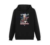 SHANGKEAI Cody Rhodes American Nightmare Wrestling Printing Graphic Mens Sweatshirts Unisex Black Hooded S