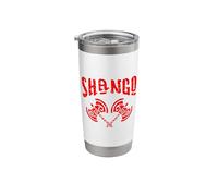 Shango Xango Ifa Orisha Dea Yoruba Religione Chango Bicchiere termico in acciaio inox doppia parete