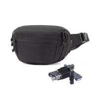 SHANGRI-LA Marsupio tattico nascosto per uomini e donne, basso profilo, CCW, con fondina per pistola e portarivistica, multiuso per escursioni, viaggi, EDC, nero