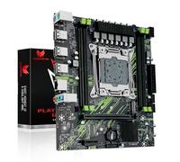 SHANGZHAOYUAN Scheda madre X99 Intel LGA 2011-3 per CPU E5 V3 V4, supporto DDR4 RAM, NVME/NGFF M.2, PCIe X16, Gigabit LAN (X99 PR9-H Black)