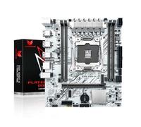 SHANGZHAOYUAN X99 LGA 2011-3 - Scheda madre Micro ATX Server per CPU Intel E5 V3 V4 e Core i7 serie CPU, DDR4 Max 128GB, NVME/NGFF M.2, PCIe X16, Gigabit LAN (X99 PR9-H1 bianco)