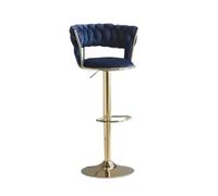 SHANHENGYUN Sgabelli da bar moderni di lusso, regolabili in altezza, girevoli a 360°, rivestimento in velluto con struttura in metallo dorato, seduta robusta ed elegante per cucina, casa, ufficio, bar