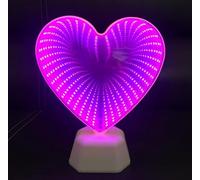 SHANJIA Luce notturna dello specchio 3D, Infinity Mirror Tunnel Light, Luce notturna a LED 3D Specchio Tunnel Luce di Natale, per la decorazione della festa di Natale Home Decor (Stile-2)