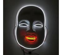 SHANJIA Maschera di Halloween, Light Up Mask, LED Light Up Scary Skull Mask per Halloween Festival Cosplay Masquerade Carnival Party (Stile 13)