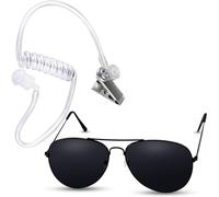 SHANKAM Giocattoli per giochi di cosplay,giocattolo auricolari spia,accessori per costume da detective,giocattolo auricolare dei servizi segreti,accessorio per costumi bambini(A)