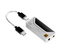 SHANLING Amplificatore per cuffie UA4, amplificatore DAC USB portatile, supporto MQA 16X, 768kHz DSD512, alta potenza di guida per Android/iOS/Mac/Windows, controllo del volume dongle, 3,5/4,4 mm fino