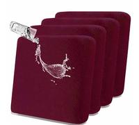 SHANNA Copri Cuscini Elasticizzati Antiscivolo Per Divano: Set Di 4 Fodere Moderne Super Morbide e Impermeabili Amichevoli Per Sedie (Bordeaux)