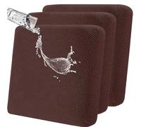 SHANNA Copricuscino Elasticizzato Antiscivolo Per Divano: Set Di 3 Moderne Fodere Per Cuscini Da Divano, Impermeabili, Fodere Super Morbide Per Cuscini Da Giardino, Adatte Per Poltrone (Caffè)