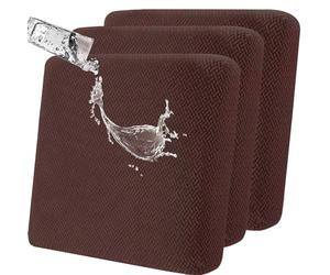 SHANNA Copricuscino Elasticizzato Antiscivolo Per Divano: Set Di 3 Moderne Fodere Per Cuscini Da Divano, Impermeabili, Fodere Super Morbide Per Cuscini Da Giardino, Adatte Per Poltrone (Caffè)