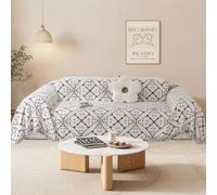 SHANNA Copridivano 2 3 4 Posti Mobili Protector, Ciniglia Copri Divano Antigraffio Gatto, Copridivani Lato AB disponibile, Pesante Inverno Copri Divani, Fodera Divano Antimacchia Lavabile Antiscivolo