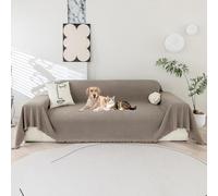 SHANNA Copridivano 2 3 4 Posti Mobili Protector, Ciniglia Copri Divano Antigraffio Gatto, Copridivani Lato AB disponibile, Pesante Inverno Copri Divani, Fodera Divano Antimacchia Lavabile Antiscivolo