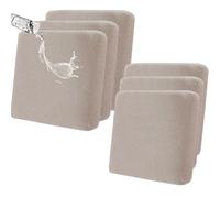 SHANNA Copridivano Elasticizzato Antiscivolo Per Cuscino: Set Di 6 Federe Per Cuscini Da Esterno, Copridivano Magico Cuscini Jacquard Antiscivolo Per Protezione Dei Mobili, Adatti Per Animali (Khaki)