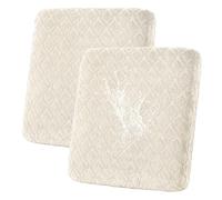 SHANNA Coprisedile Estensibile Antiscivolo: 2 Posti Impermeabile Stampato Imbottito, Protezione per Animali (Beige)