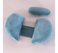 SHANNA Cuscino Gravidanza per Dormire, Cuscino allattamento e Gravidanza, NUOVO Cuscino Comfort Regolabile per Tutto Il Corpo, Maternità e Cuscino Supporto, Fodera Rimovibile e Lavabile (Azul)