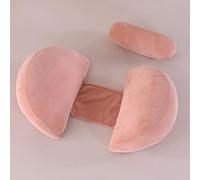 SHANNA Cuscino Gravidanza per Dormire, Cuscino allattamento e Gravidanza, NUOVO Cuscino Comfort Regolabile per Tutto Il Corpo, Maternità e Cuscino Supporto, Fodera Rimovibile e Lavabile (Rosa)