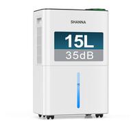 SHANNA Deumidificatore, Deumidificatore Portatile, 15L/24H, Serbatoio 2L, Basso