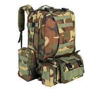 SHANNA Zaino militare, 55 l, grande volume, multifunzione, zaino tattico molle, esercito, 3 giorni d'assalto, combattimento pack per escursionismo, campeggio, alpinismo, pesca, caccia, trekking