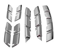 shanpu Autoadesivo Protector Abs Cromo Regolazione Griglia Griglia Anteriore Auto per Kadjar 2015 2016 2017