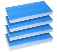 shanpu Set di Filtri per Cabina di Verniciatura per Aerografo per Aerografo Hobby, Cabina nel Fibra di Vetro per Sostituire il Filtro Compatibile per Master, Paasche 4 Pezzi Blu