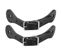 Accessori per Cinturini per Cavalli Cinturino per sperone Pratico e Facile da installare Cinturino per sperone equestre in Pelle Cinturino in Pelle di Cavallo, per Gli Sport (Black)
