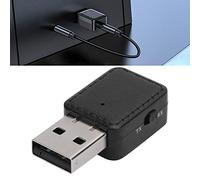 Shanrya Adattatore BT 2 in 1, trasmettitore Ricevitore Piccolo Squisito e Semplice da Usare per Esterni per la casa