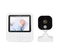 Shanrya Baby Monitor Intelligente, Videocamera Vocale Bidirezionale Wireless Video Baby Monitor Monitoraggio della Temperatura Timer Allattamento Al Seno per l'alimentazione del Bambino