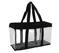 Shanrya Borsa per Attrezzi in PVC, Organizer per Attrezzi con Cerniera Trasparente per Chiave Inglese (Taglia piccola)